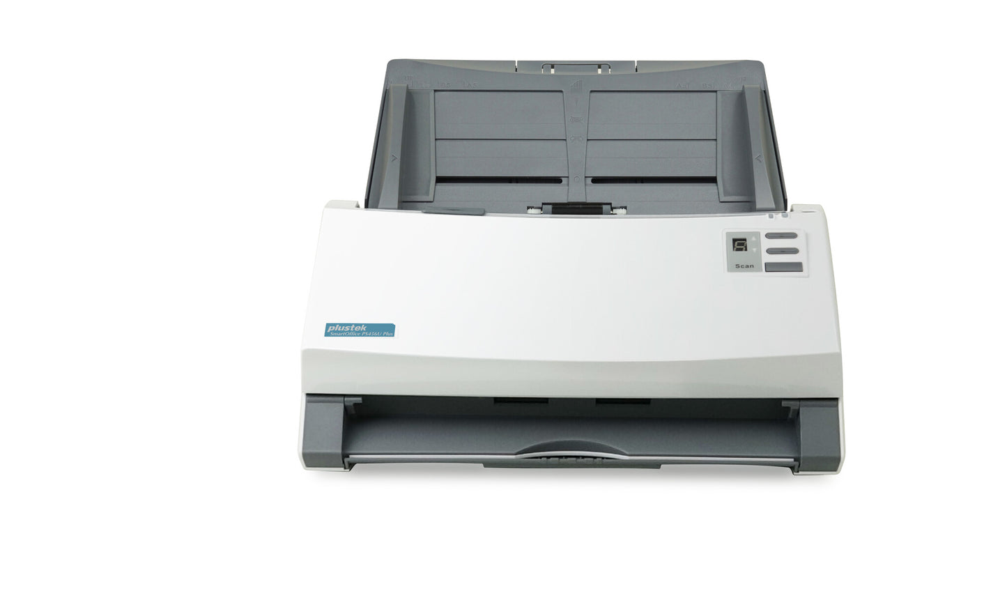 Plustek SmartOffice PS456U Plus ADF-skanner 600 x 600 DPI A4 Grå, Vit