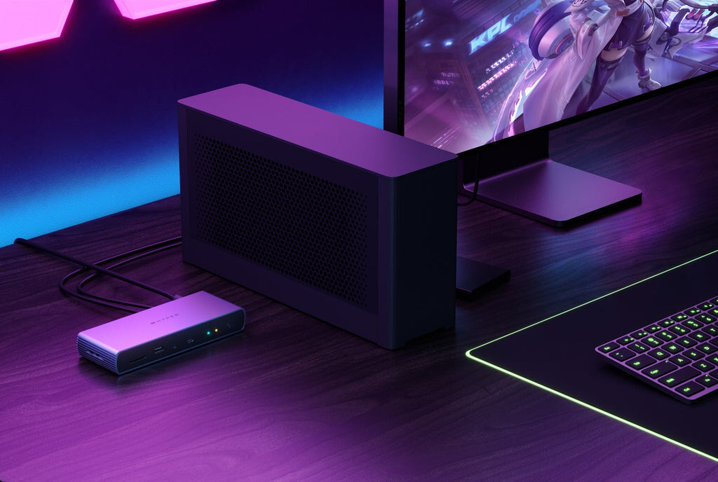 Targus HDTB4D-EU dockningsstationer för bärbara datorer Dockning Thunderbolt 4 Grå