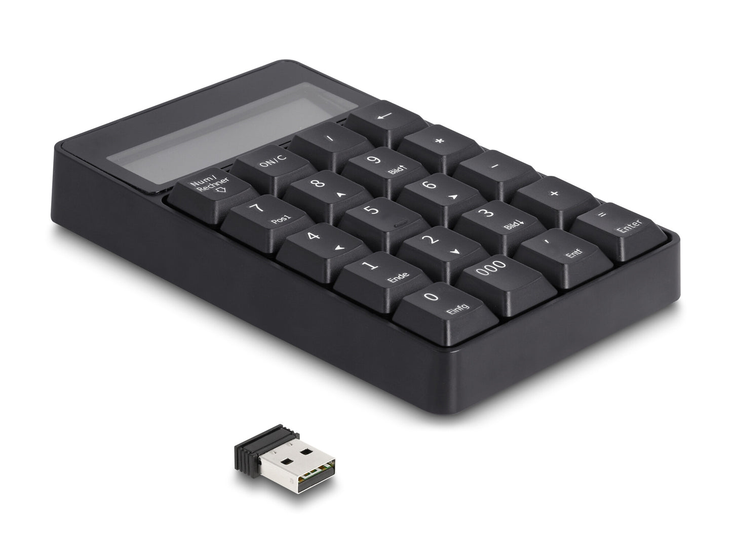 DeLOCK 12113 numeriskt tangentbord Universal USB Svart