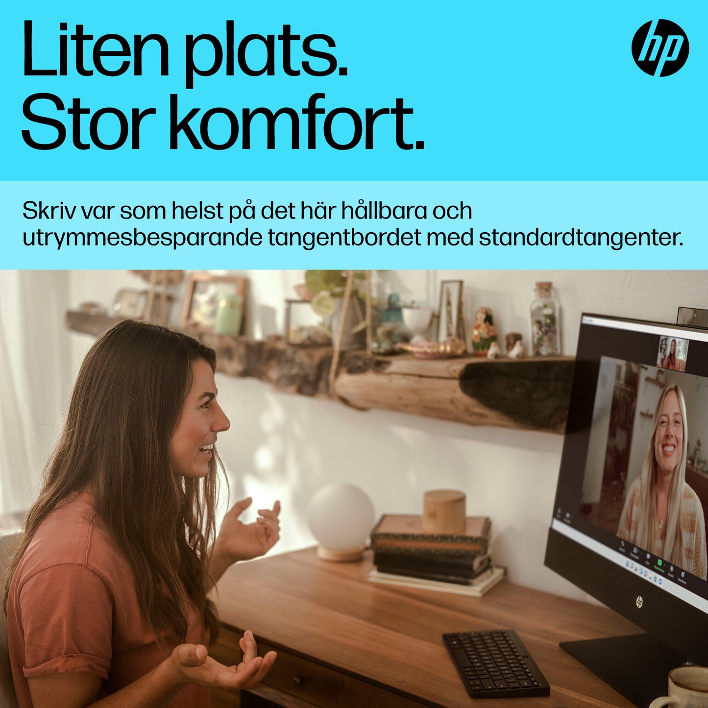 HP 355 kompakt Bluetooth-tangentbord för flera enheter