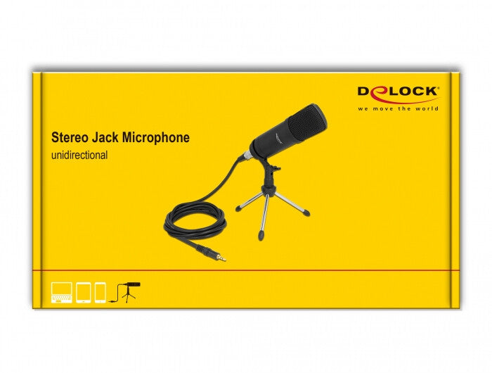 DeLOCK 66640 mikrofoner Svart Mikrofon till PC