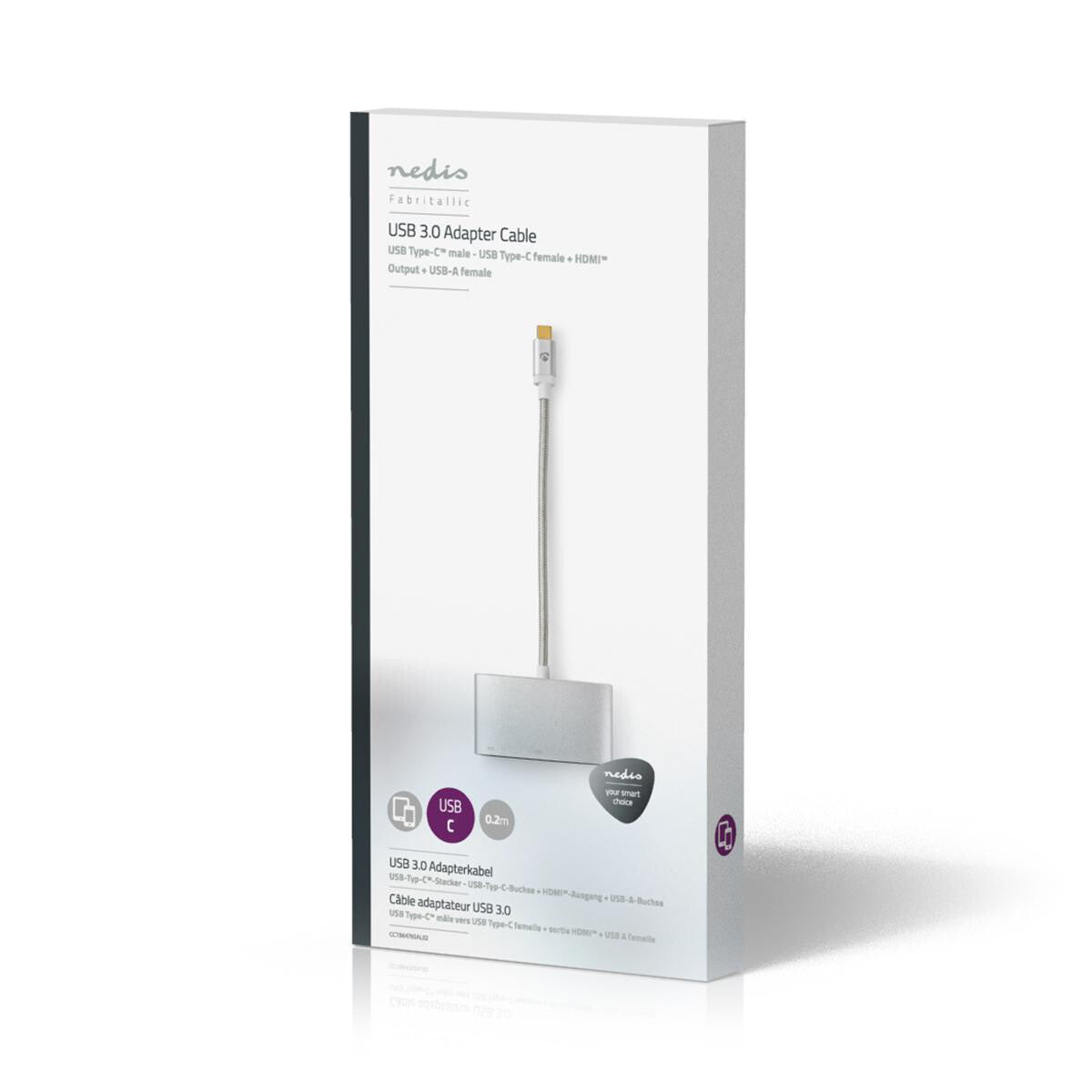 Nedis CCTB64765AL02 dockningsstationer för bärbara datorer Silver