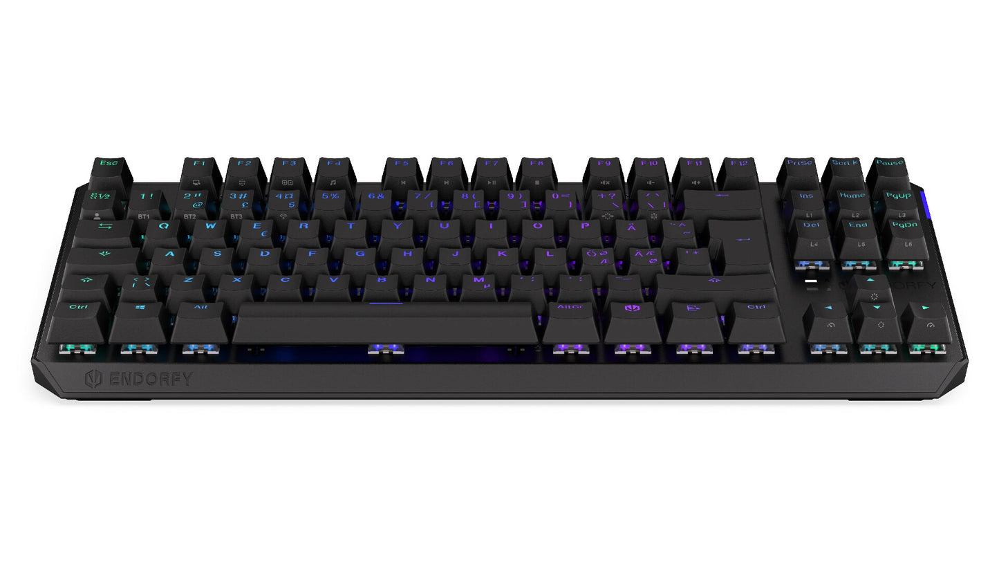ENDORFY TKL tangentbord Spela USB Nordic Svart