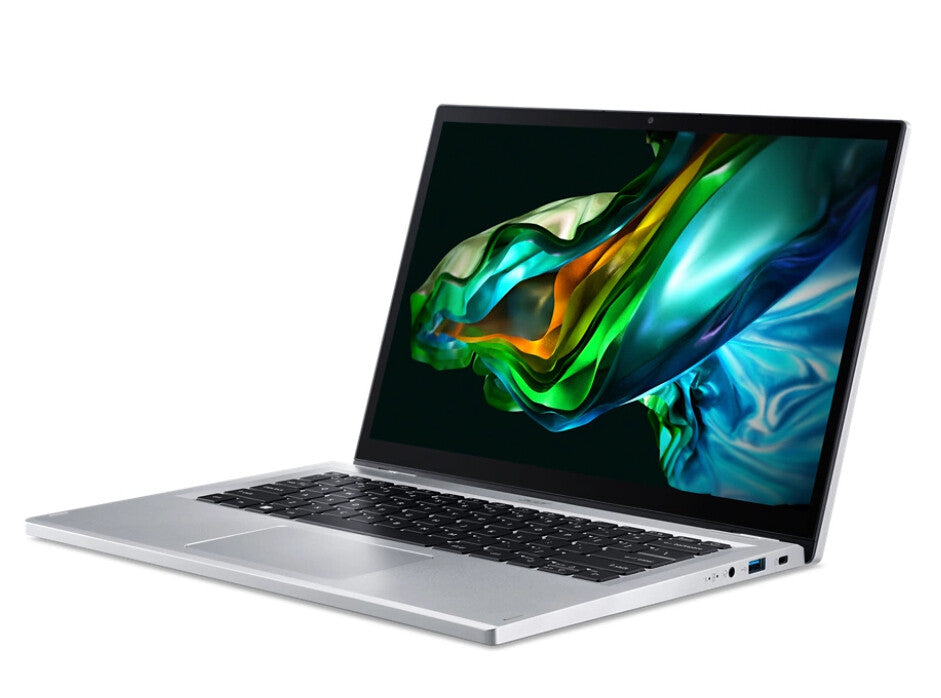 Acer Aspire 3 Spin 14 A3SP14-31PT-310V Intel® Core™ i3 i3-N305 Hybrid (2-i-1) 35,6 cm (14") Pekskärm WUXGA 8 GB LPDDR5-SDRAM 512 GB SSD Wi-Fi 6 (802.11ax) Windows 11 Home Silver