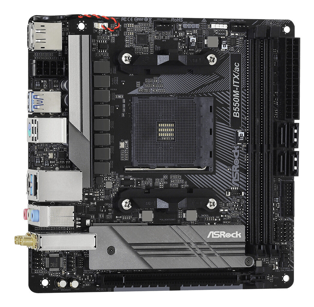 Asrock B550M-ITX/ac AMD B550 Uttag AM4 Mini-ITX