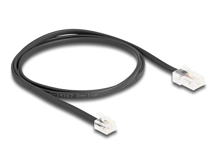 DeLOCK 88035 telefonkablar 1 m Svart