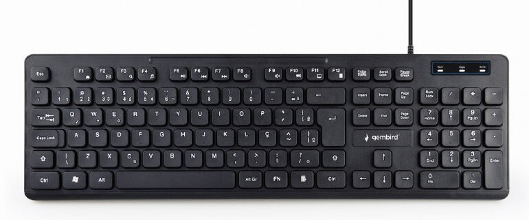 Gembird KB-MCH-04-RU tangentbord Universal USB QWERTY Rysk Svart