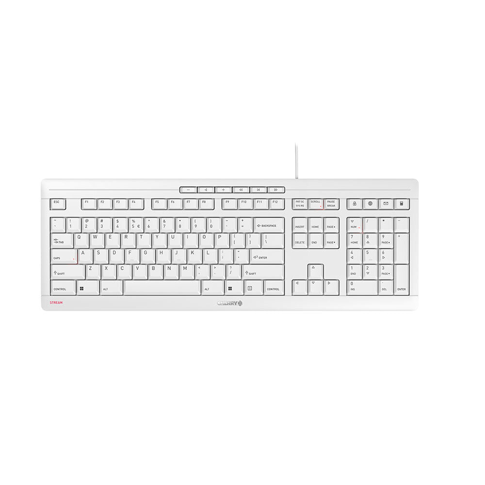 Contour Design STREAM tangentbord Kontor USB QWERTY Engelska (USA) Vit
