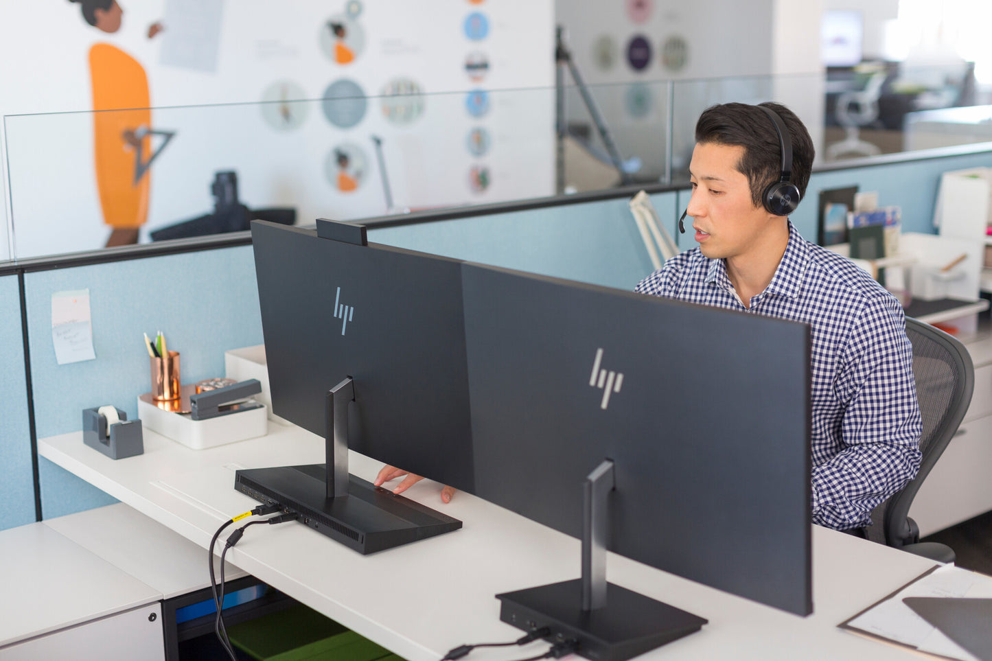 HP UC Wireless Duo-headset