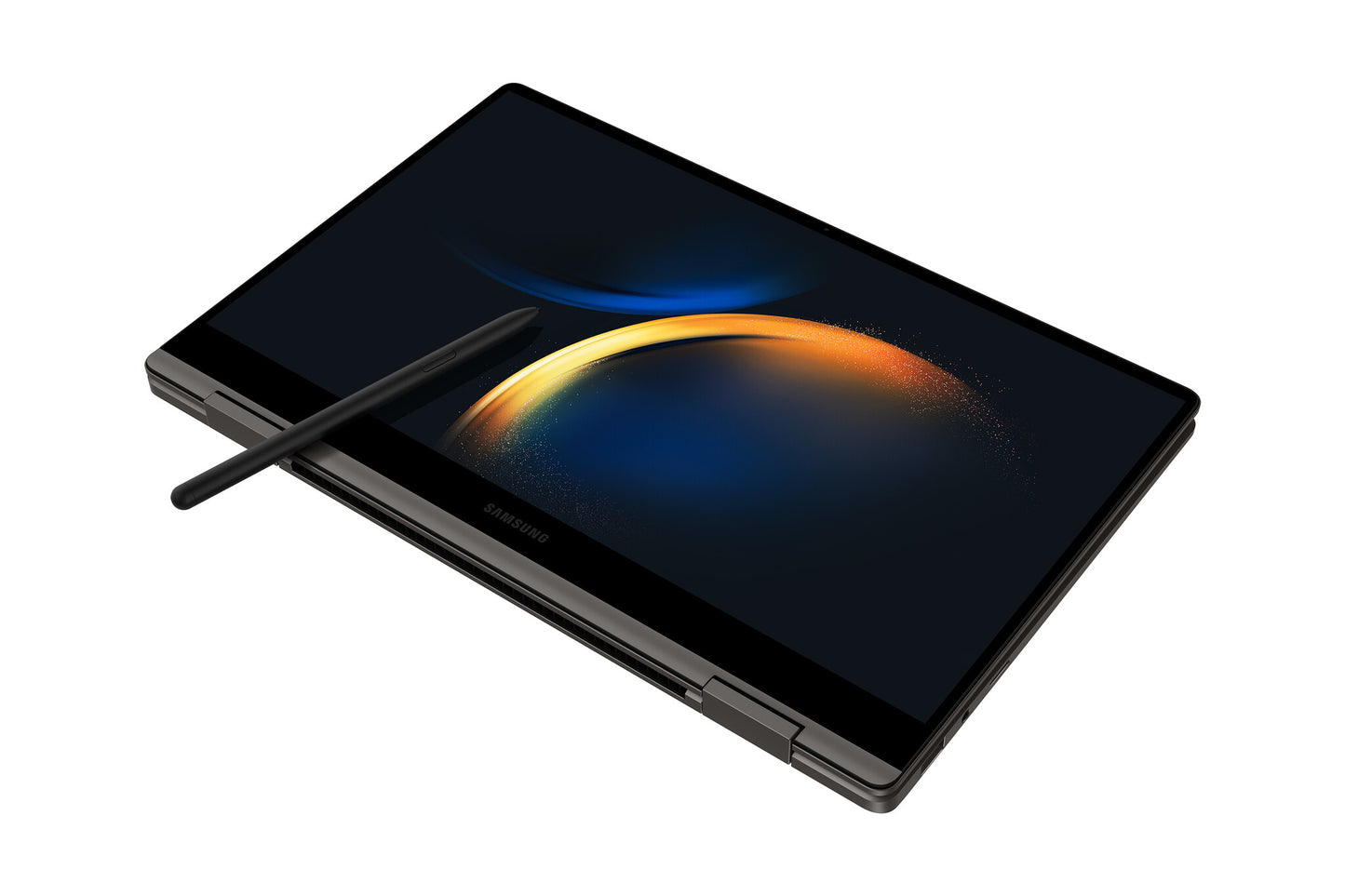 Samsung Galaxy Book3 Pro 360 NP730QFG-KA3DE bärbara datorer Intel® Core™ i7 i7-1360P Hybrid (2-i-1) 33,8 cm (13.3") Pekskärm Full HD 16 GB LPDDR4x-SDRAM 512 GB SSD Wi-Fi 6E (802.11ax) Windows 11 Home grafit