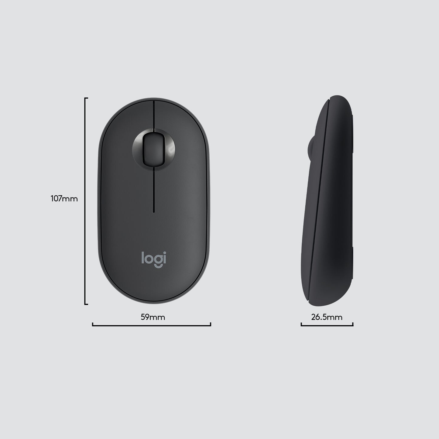 Logitech 920-009204 tangentbord Mus inkluderad Universal RF Trådlös QWERTY Amerikanskt internationellt grafit