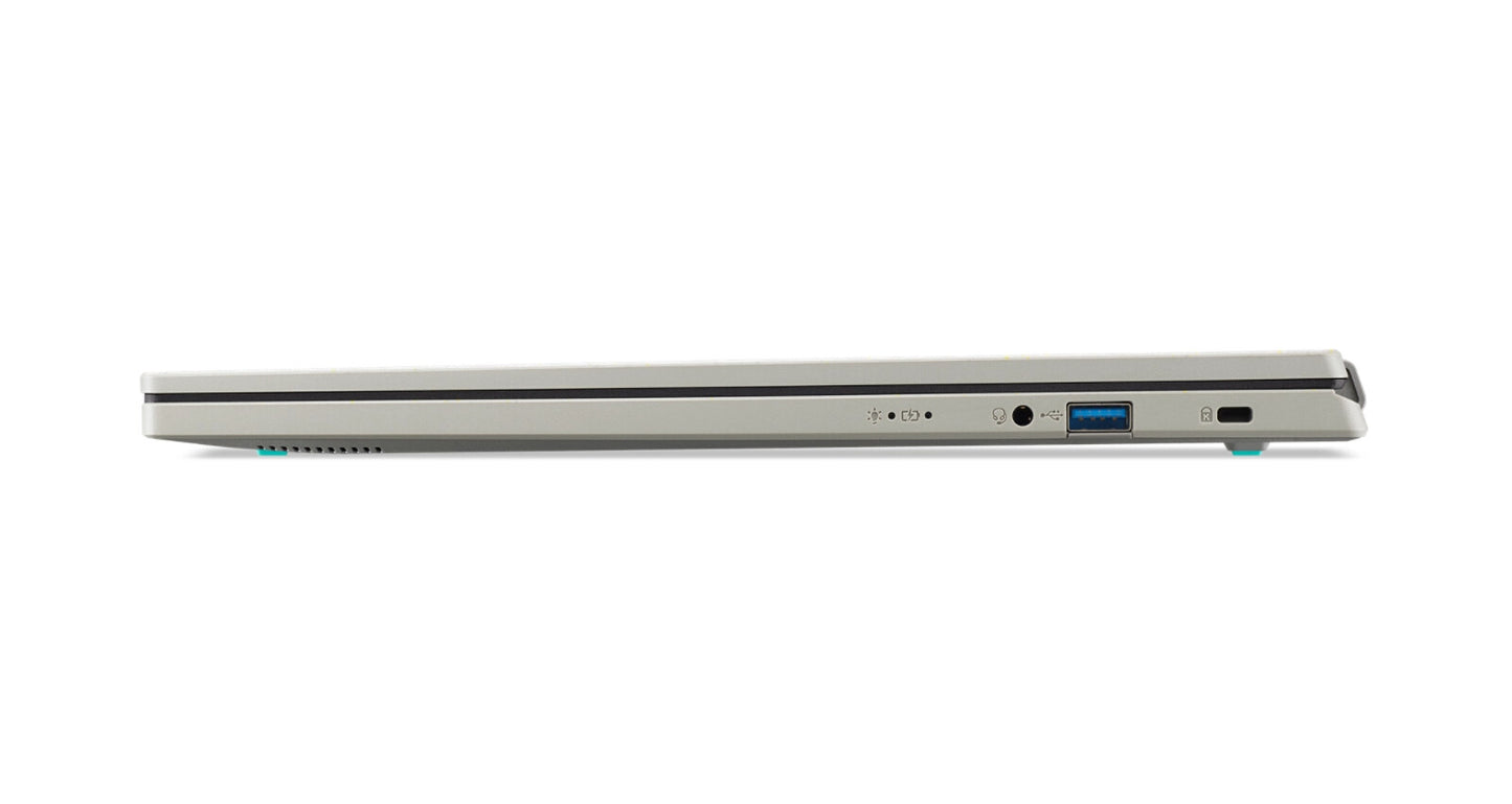 Acer Aspire AV16-51P-71VG Intel Core Ultra 7 155U Bärbar dator 40,6 cm (16") WUXGA 16 GB LPDDR5x-SDRAM 1 TB SSD Wi-Fi 6E (802.11ax) Windows 11 Home Grå