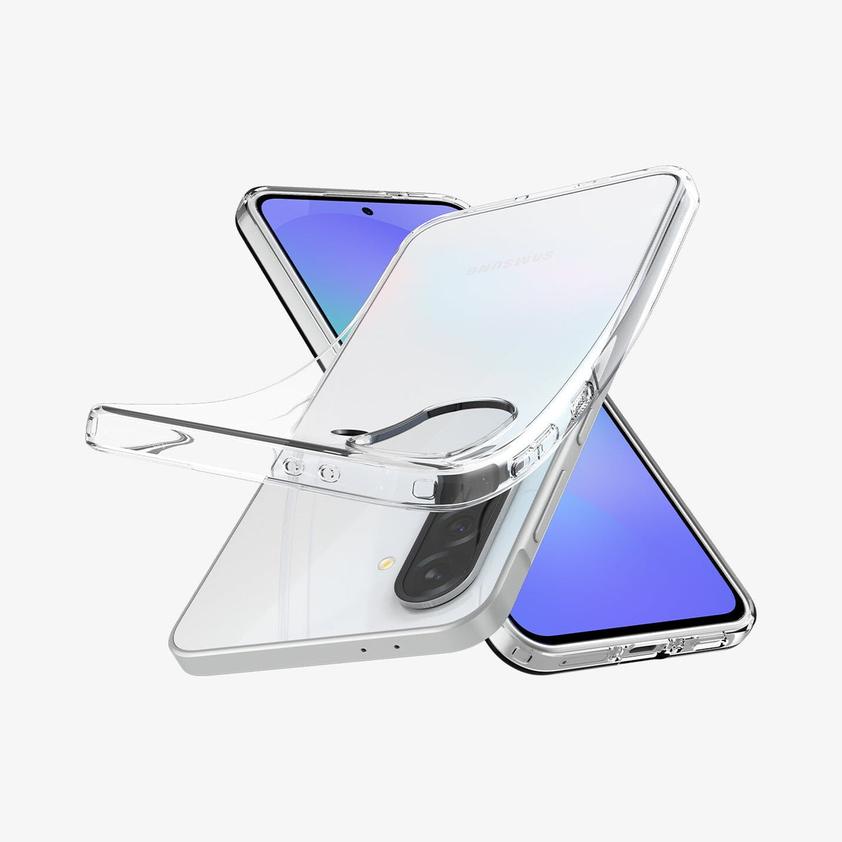 Spigen Liquid Crystal mobiltelefonfodral 17 cm (6.7") Kuvertväska Transparent