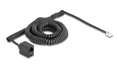 DeLOCK 90119 telefonkablar 10 m Svart