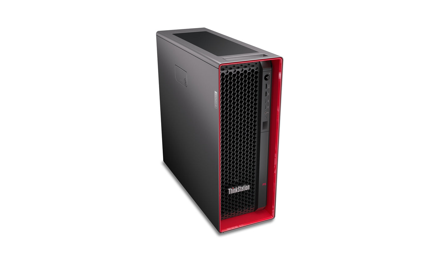 Lenovo ThinkStation P5 Intel® Xeon W w5-2445 32 GB DDR5-SDRAM 1 TB SSD Windows 11 Pro for Workstations Tower Arbetsstation Svart, Röd