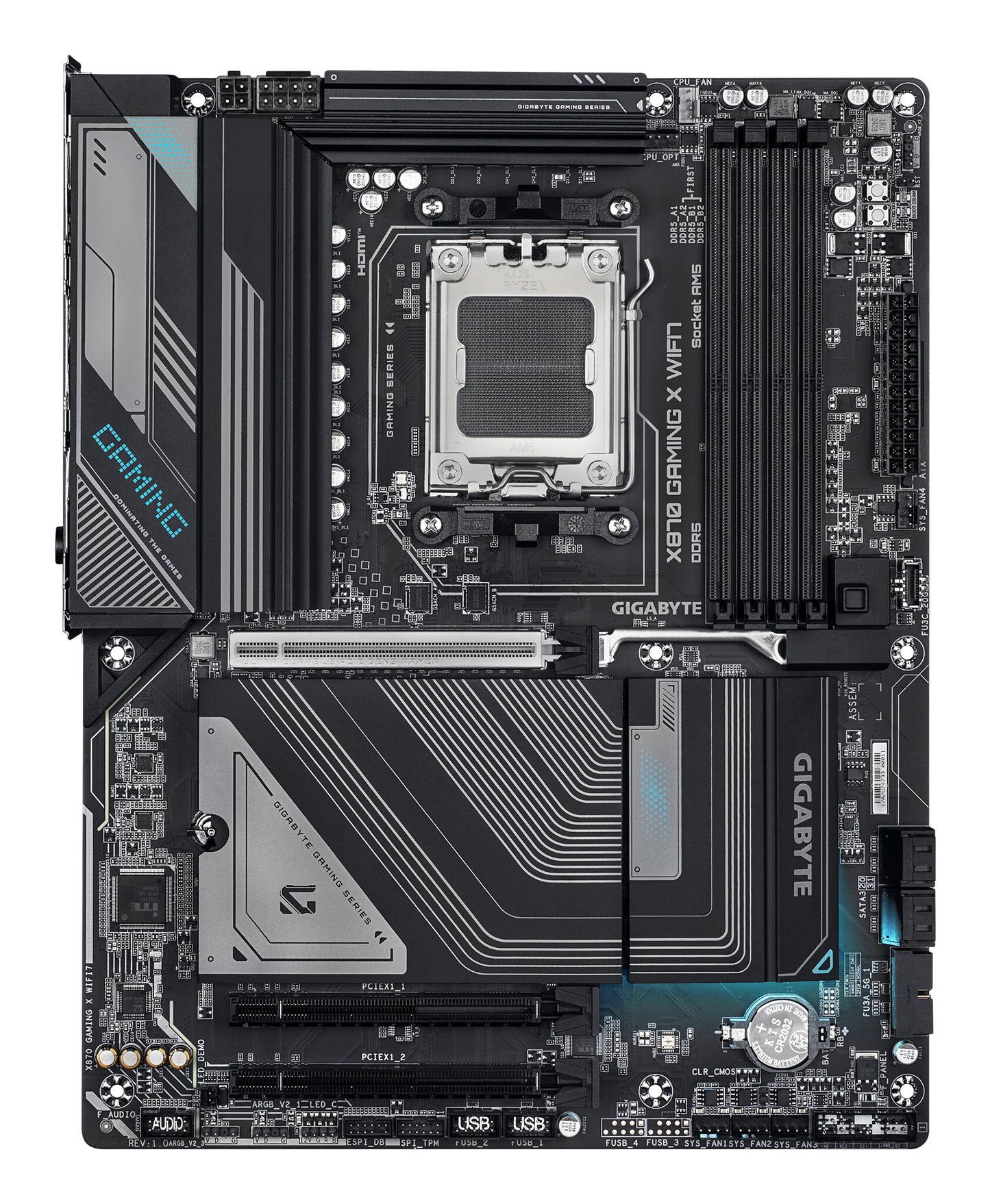GIGABYTE X870 GAMING X WIFI7 moderkort AMD X870 AM5-sockel ATX