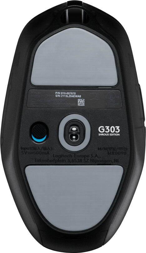 Logitech G G303 Shroud Edition datormöss Spela högerhand Trådlös RF + Bluetooth Optisk 25600 DPI