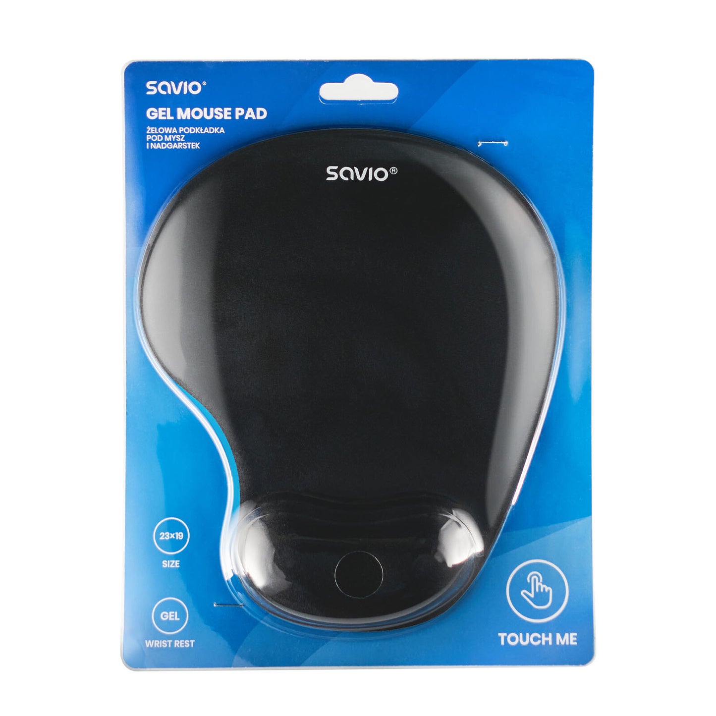 Savio MP-01B mouse pad black Svart