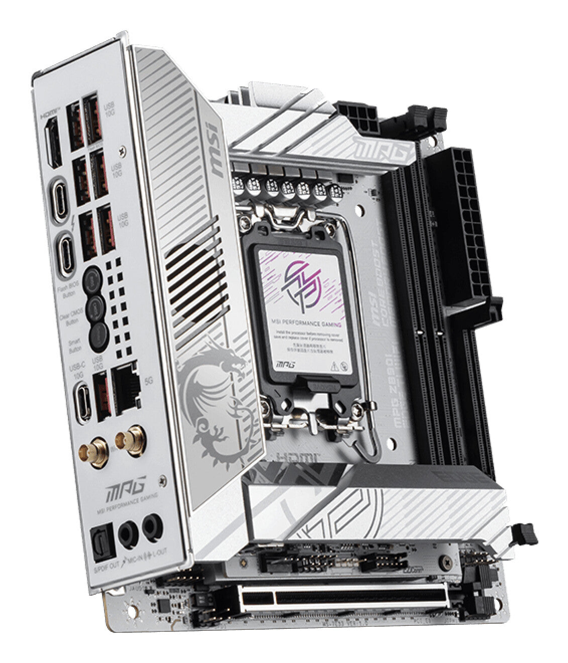 MSI MPG Z890I EDGE TI WIFI moderkort Intel Z890 LGA 1851 (Socket V1) Mini-ITX