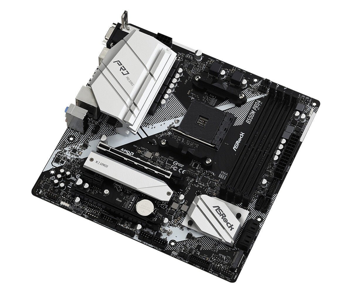 Asrock B550M Pro4 AMD B550 Uttag AM4 micro ATX