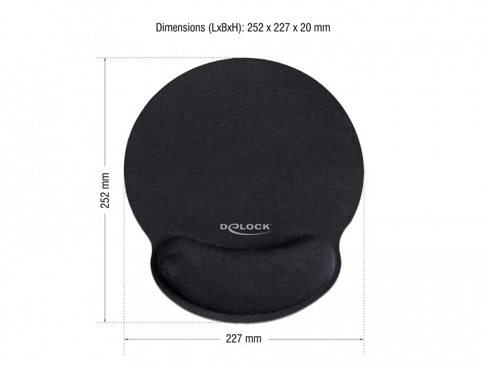 DeLOCK 12559 musmattor Svart