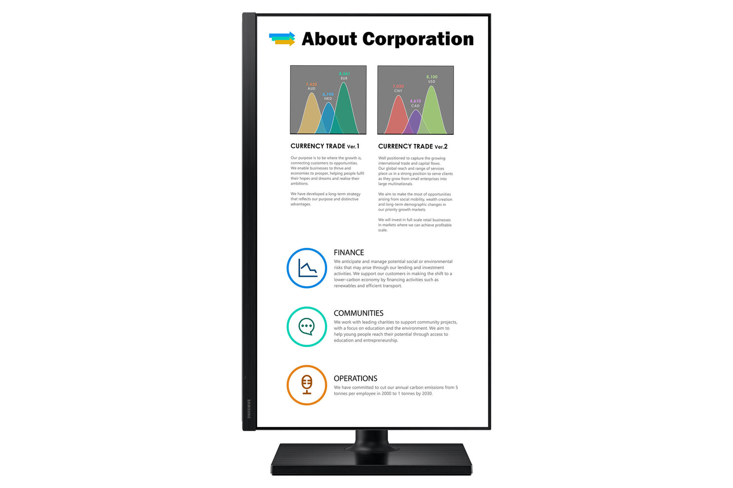 Samsung T45F platta pc-skärmar 61 cm (24") 1920 x 1080 pixlar Full HD LED Svart