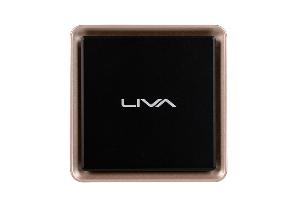 ECS LIVA Q3 Plus AMD Ryzen Embedded V1000 V1605B 8 GB DDR4-SDRAM 128 GB eMMC Mini PC Mini-PC Svart