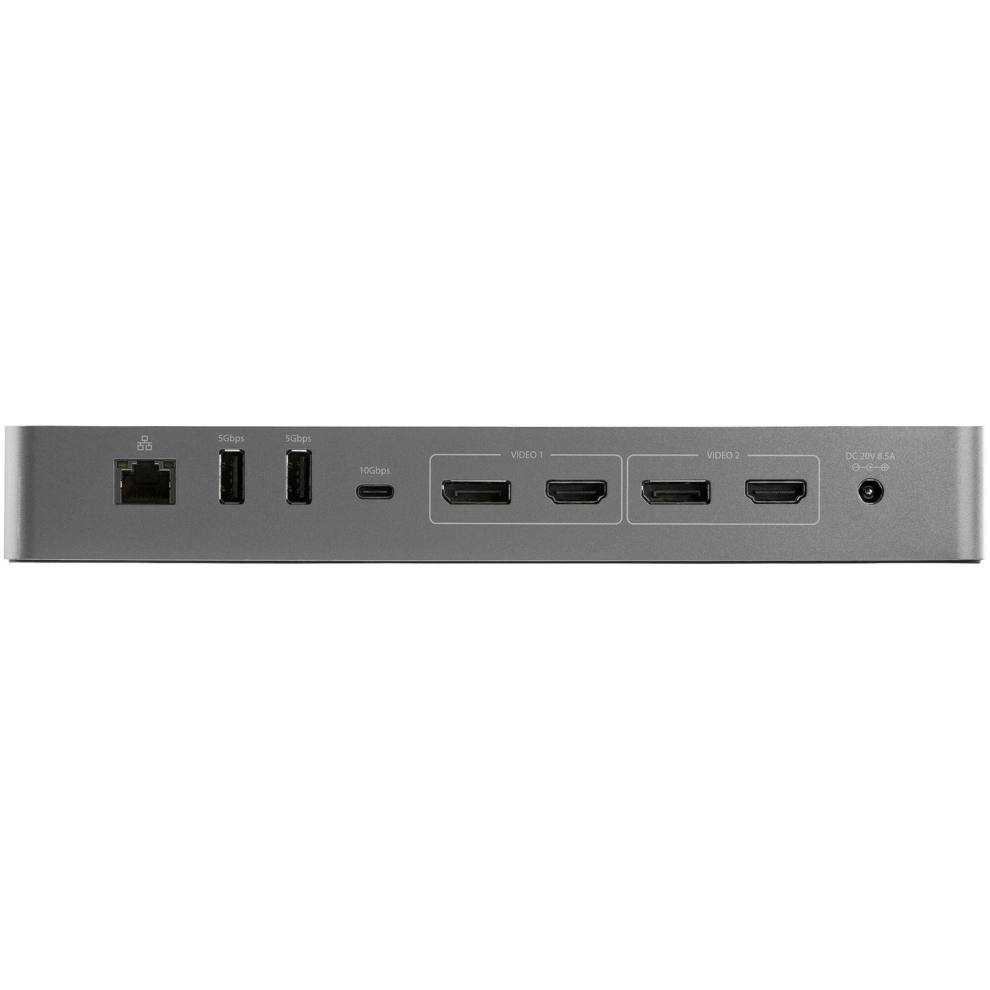 StarTech.com Thunderbolt 3-dockningsstation med USB-C värdkompabilitet - Dubbla 4K 60Hz DisplayPort 1.4- eller dubbla HDMI-skärmar - Singel 8K - TB3/USB-C dockningsstation för bärbar dator - 96 W PD, 5xUSB - 10 Gbit/s