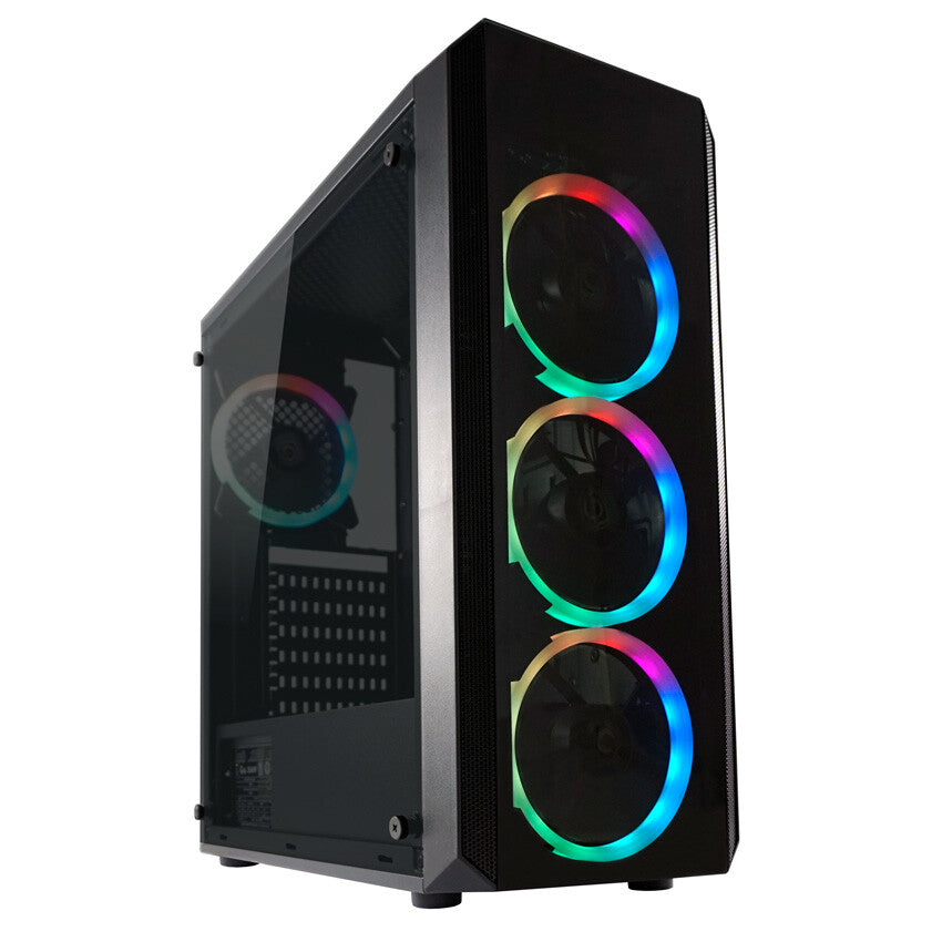 LC-Power Gaming 703B - Quad-Luxx Midi Tower Svart