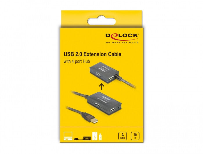 DeLOCK 82748 dockningsstationer för bärbara datorer Kabel USB 2.0 Grå