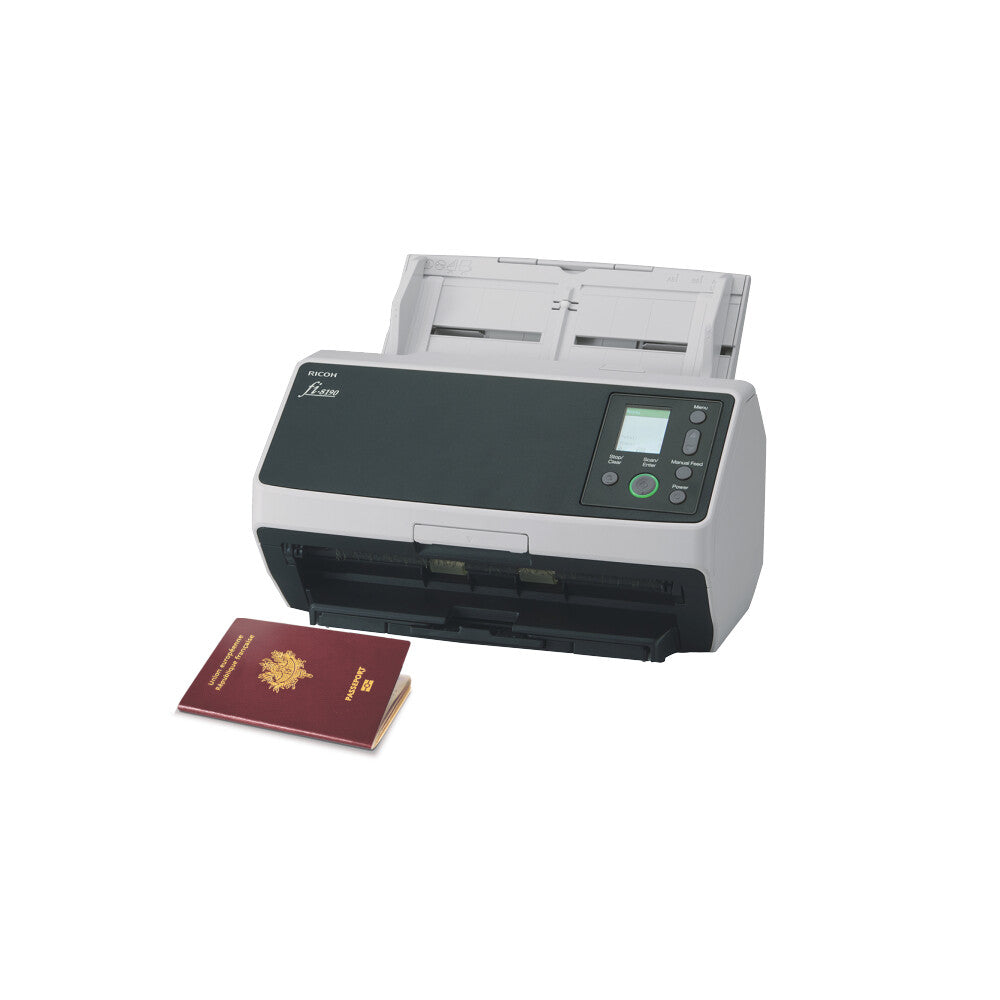Ricoh fi-8190 ADF + scanner med manuell matning 600 x 600 DPI A4 Svart, Grå
