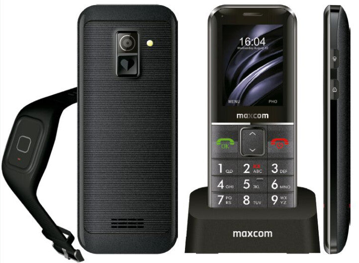 MaxCom Comfort MM735 mobiltelefoner 5,59 cm (2.2") 83 g Svart Första mobiltelefon