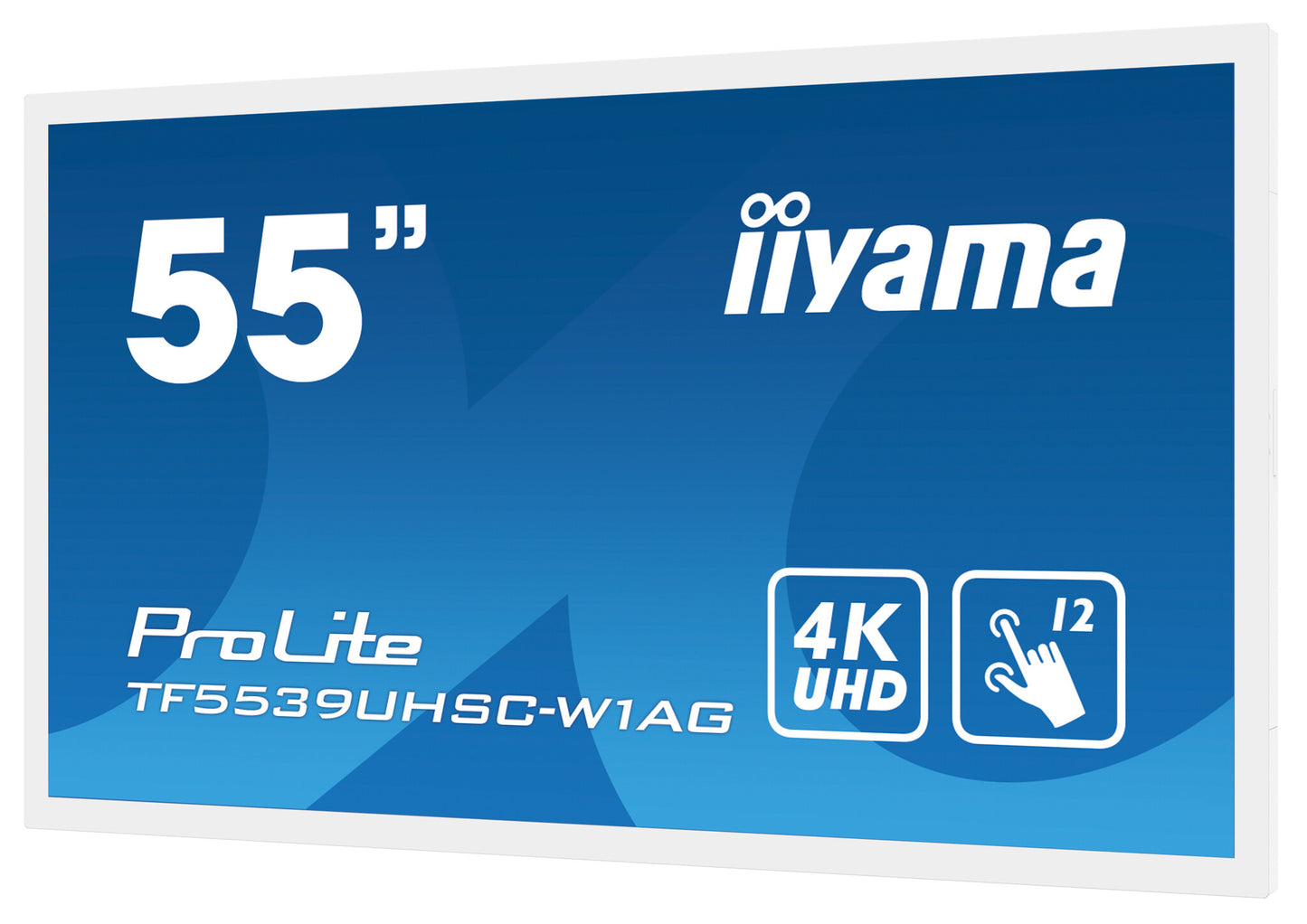 iiyama ProLite TF5539UHSC-W1AG platta pc-skärmar 139,7 cm (55") 3840 x 2160 pixlar 4K Ultra HD LED Pekskärm Flera användare Vit