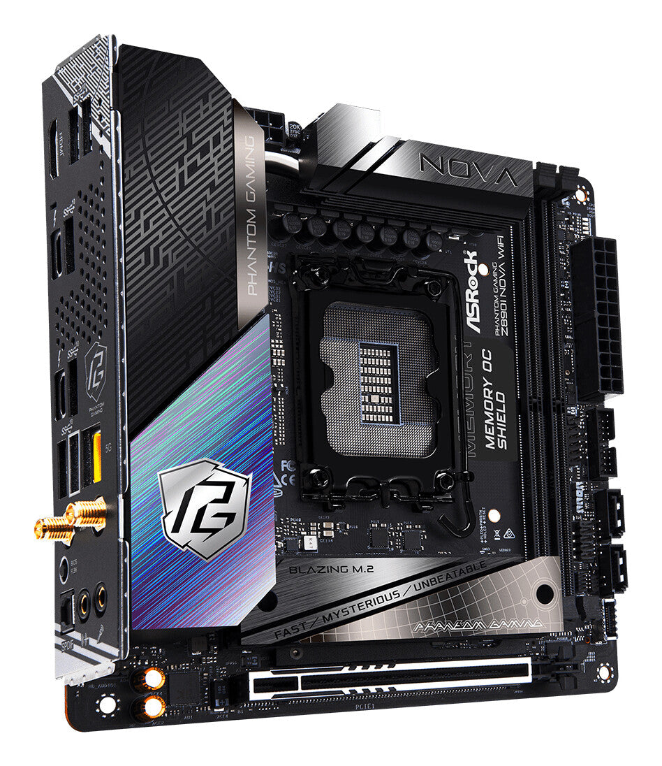 Asrock Phantom Gaming Z890I Nova WiFi Intel Z890 LGA 1851 (Socket V1) Mini-ITX