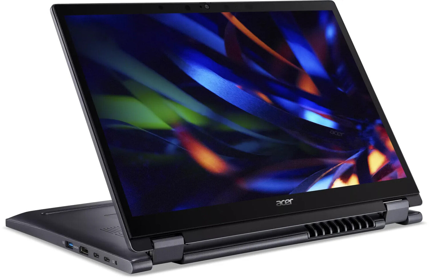 Acer TravelMate P4 TMP414RN-53-TCO-70K0 Intel® Core™ i7 i7-1355U Hybrid (2-i-1) 35,6 cm (14") Pekskärm WUXGA 16 GB DDR4-SDRAM 512 GB SSD Wi-Fi 6E (802.11ax) Windows 11 Pro tyska Blå