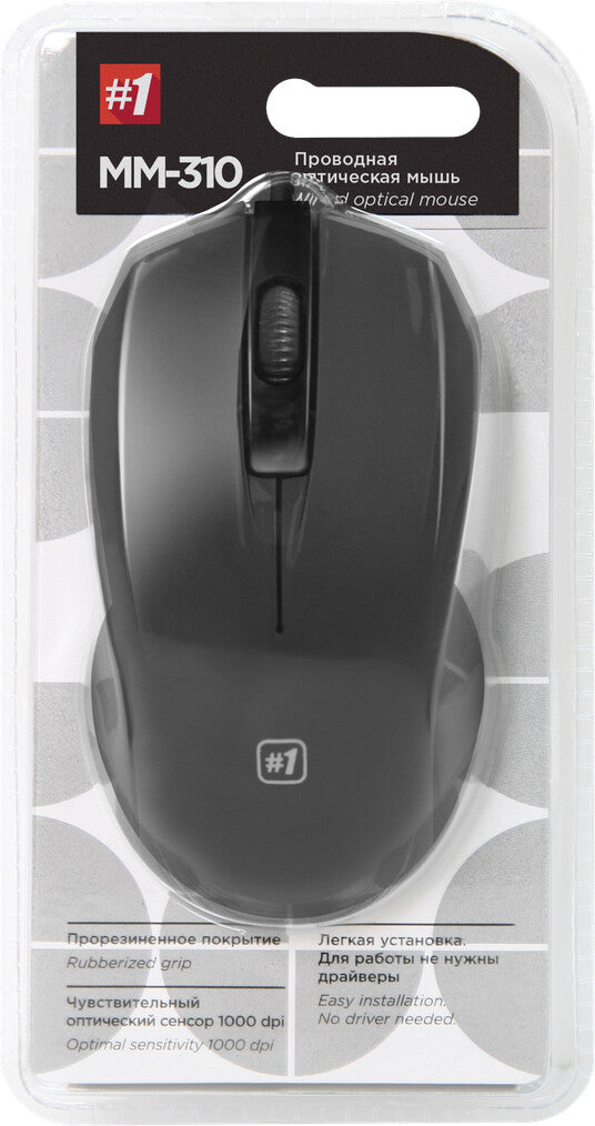 Defender MM-310 datormöss Kontor Ambidextrous USB Type-A Optisk 1000 DPI