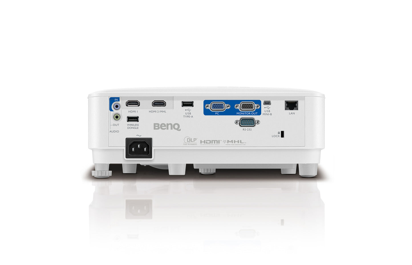 BenQ MH733 Standard throw-projektor 4000 ANSI-lumen DLP 1080p (1920x1080) Vit