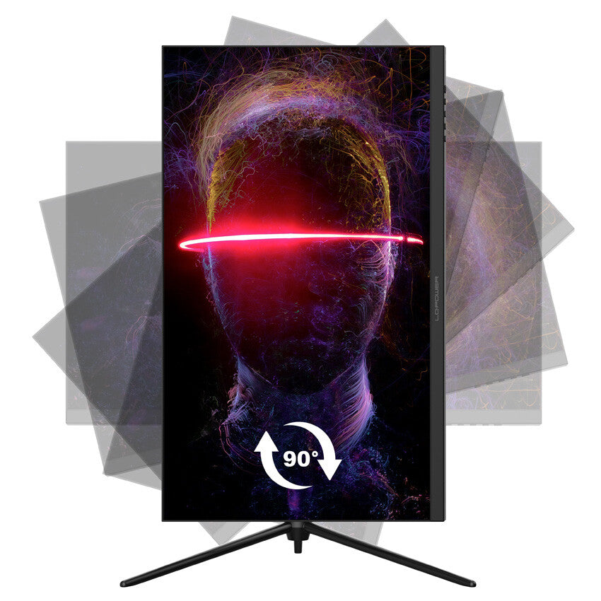 LC-Power LC-M27-4K-UHD-144-V2 platta pc-skärmar 68,6 cm (27") 3840 x 2160 pixlar 4K Ultra HD LCD Svart