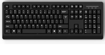 MediaRange MROS109 tangentbord Kontor USB QWERTZ tyska Svart