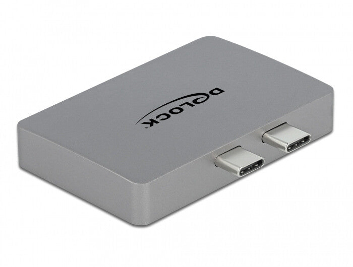 DeLOCK 64123 dockningsstationer för bärbara datorer USB 3.2 Gen 1 (3.1 Gen 1) Type-C Grå