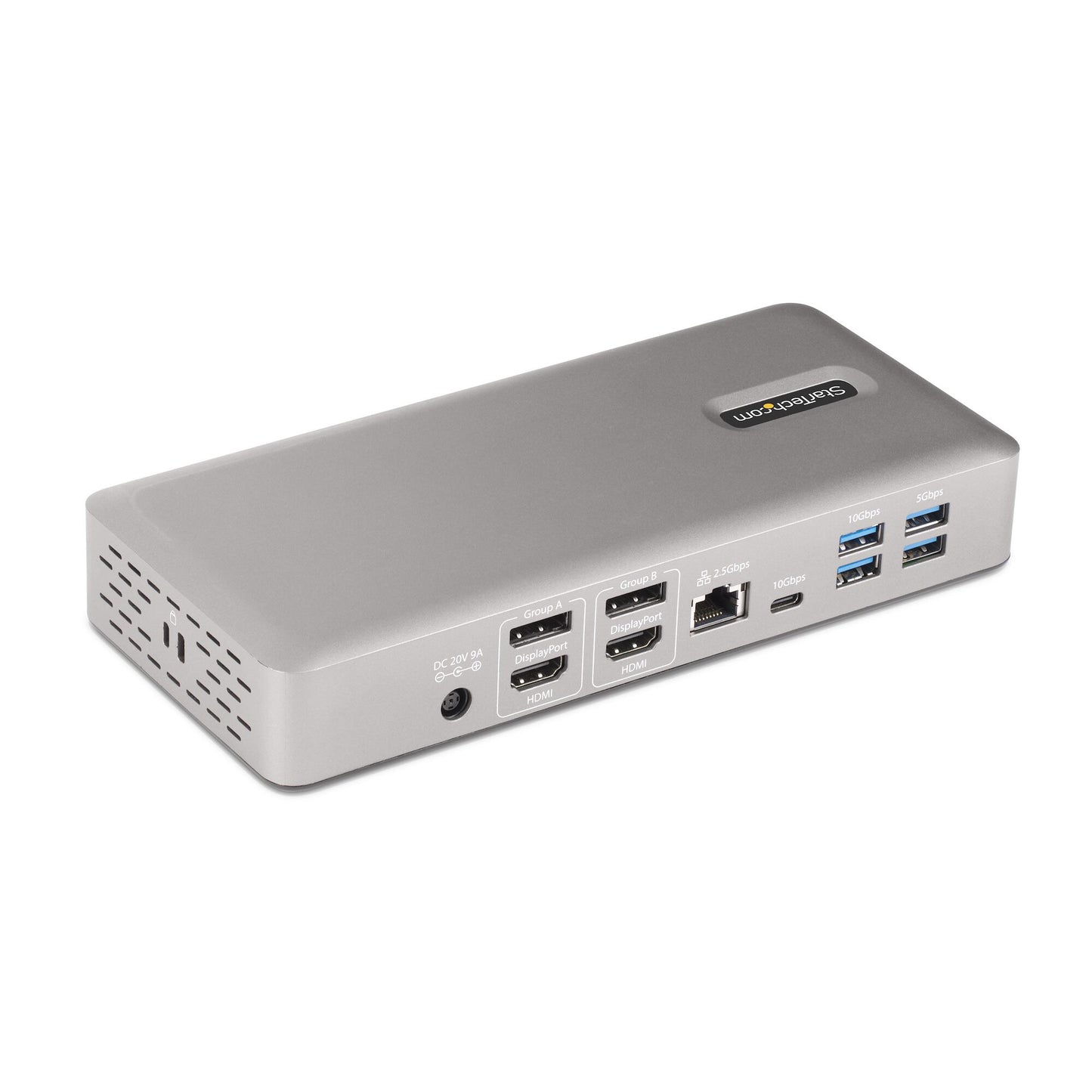 StarTech.com Thunderbolt 4-dockningsstation för flera bildskärmar, dockningsstation för fyra/tre/två bildskärmar - 2x HDMI/2x DisplayPort, 7x USB-hubb, 2,5 Gb Ethernet, 98 W strömförsörjning