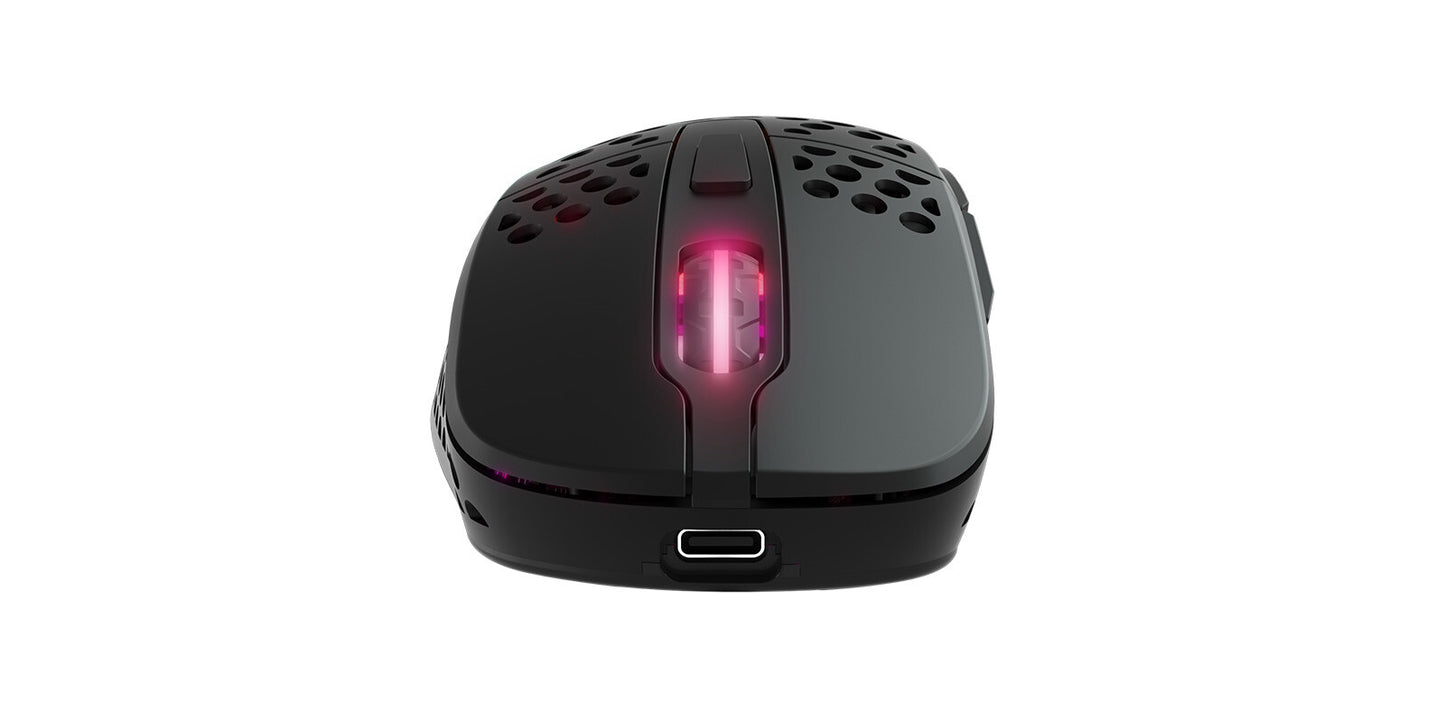 CHERRY XTRFY M4 RGB datormöss Spela högerhand RF Wireless + USB Type-C Optisk 19000 DPI