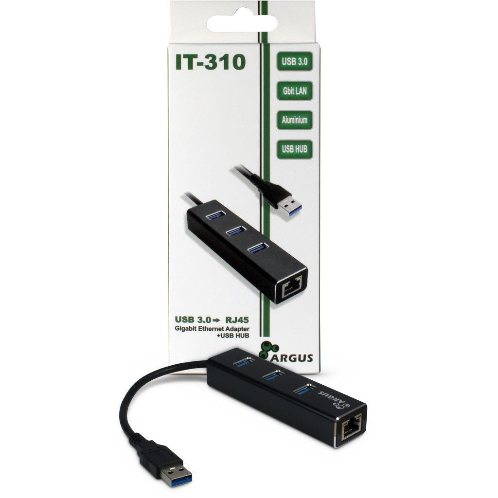 Inter-Tech ARGUS IT-310 USB 3.2 Gen 1 (3.1 Gen 1) Type-A Svart
