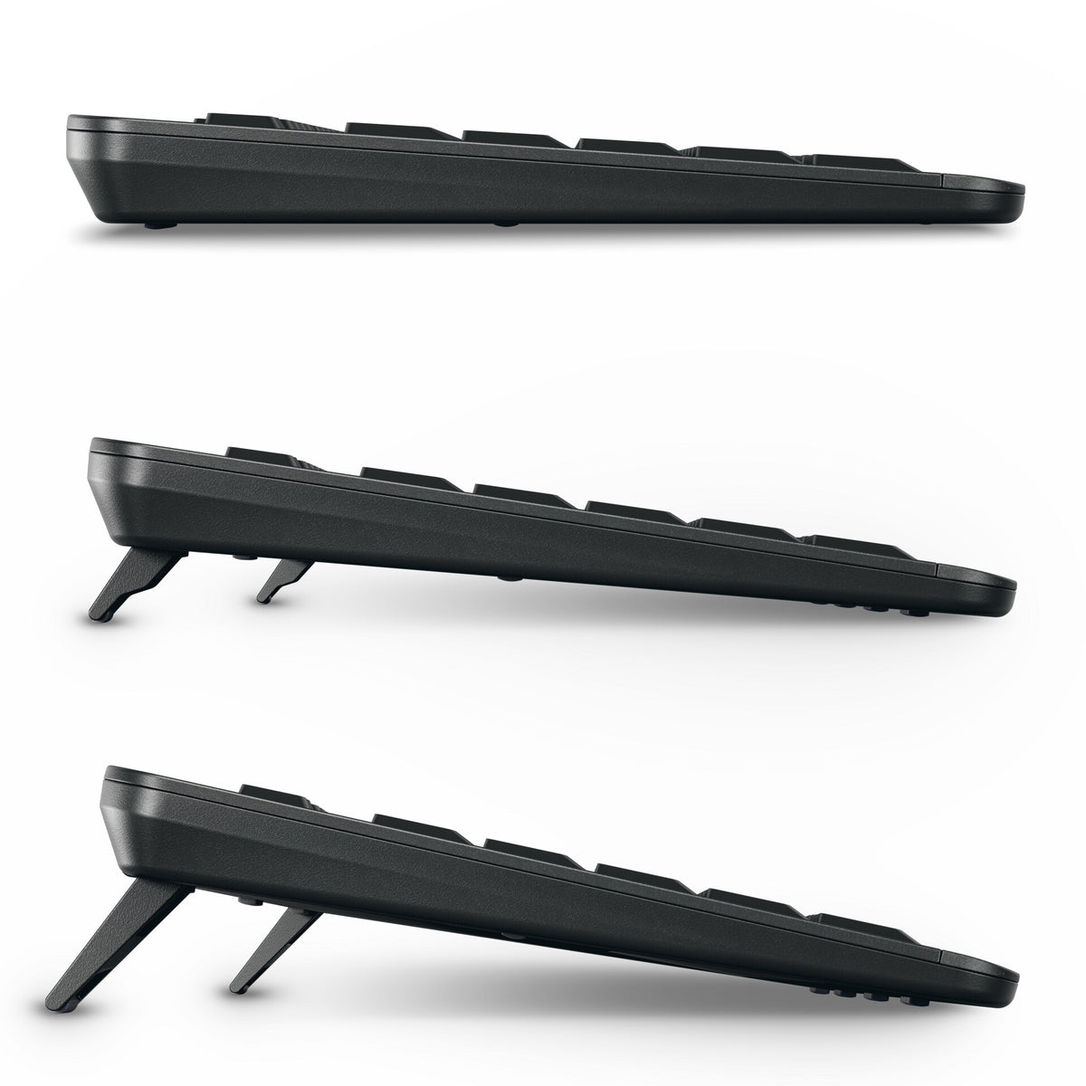 CHERRY Stream keyboard ultimate tangentbord Hem / Kontor USB + RF Wireless + Bluetooth QWERTZ tyska Svart