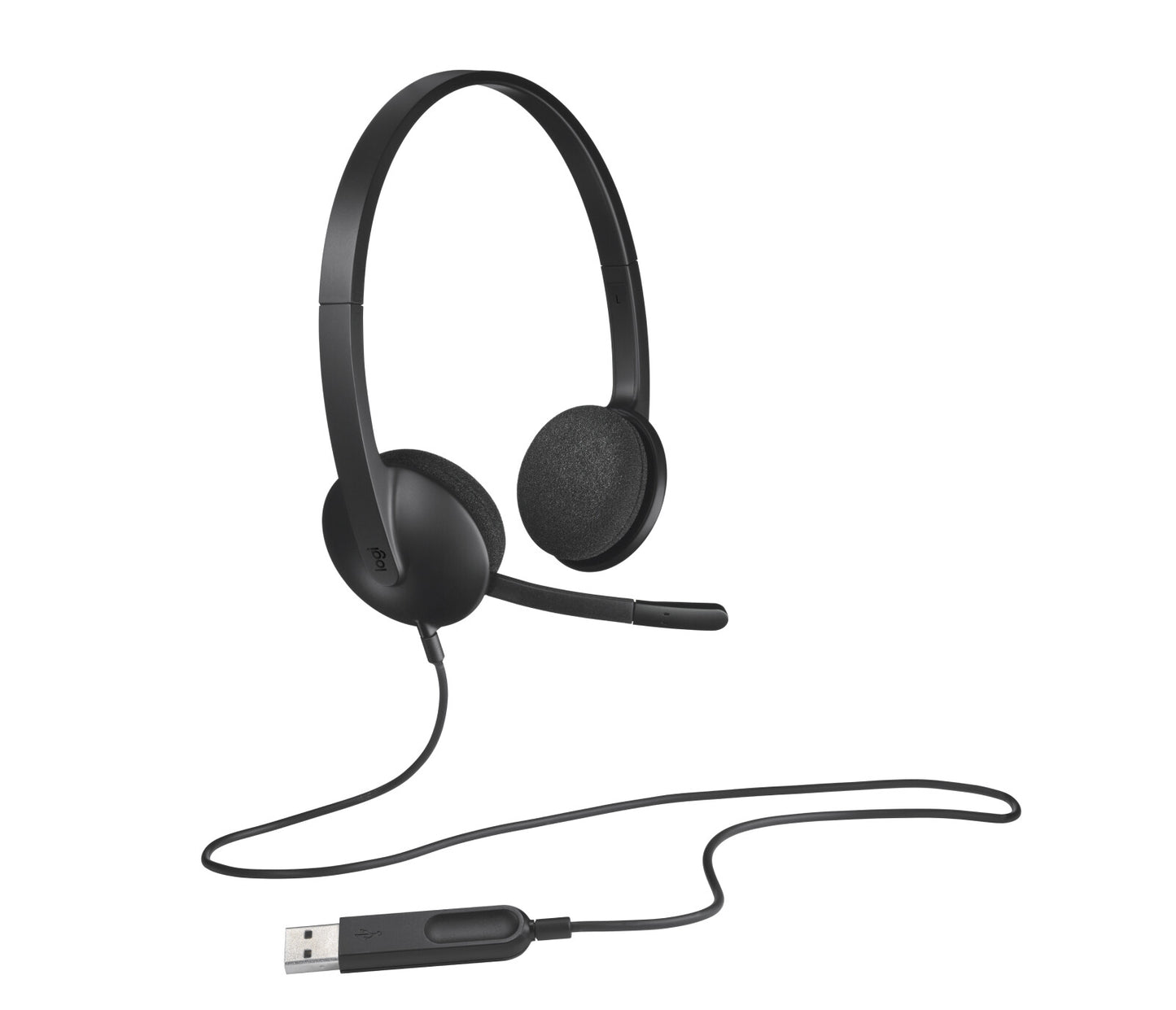 Logitech 981-000475 hörlur och headset Kabel Huvudband Kontor/callcenter USB Type-A Svart