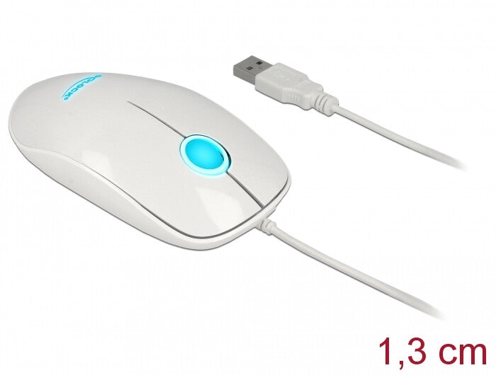 DeLOCK 12537 datormöss Kontor Ambidextrous USB Type-A Optisk 1200 DPI