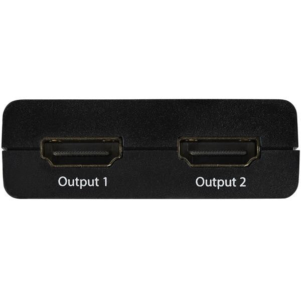 StarTech.com 4K HDMI video-splitter med 2 portar – 1x2 HDMI-splitter – Strömförses via USB eller strömadapter – 4K 30 Hz