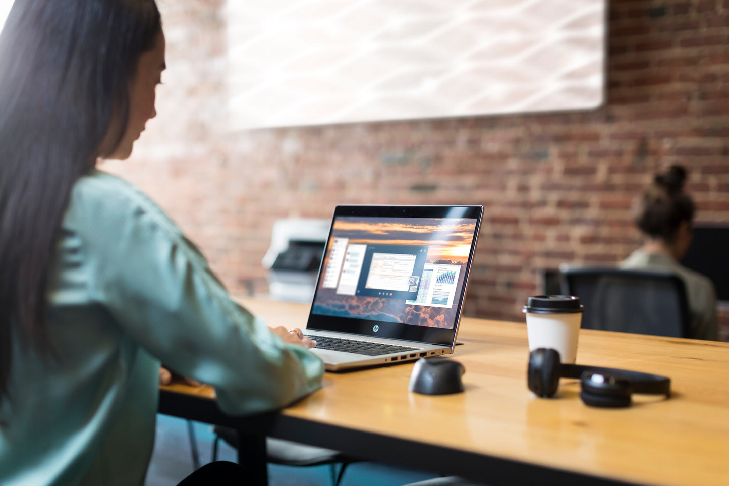 HP USB-mus med fingeravtrycksläsare