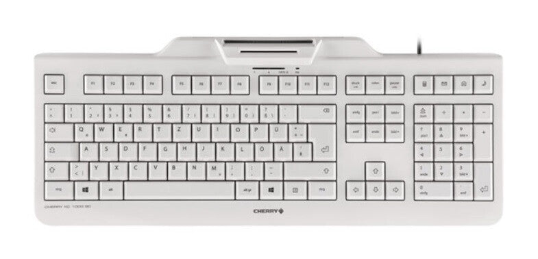 CHERRY KC 1000 SC tangentbord USB schweizisk Grå
