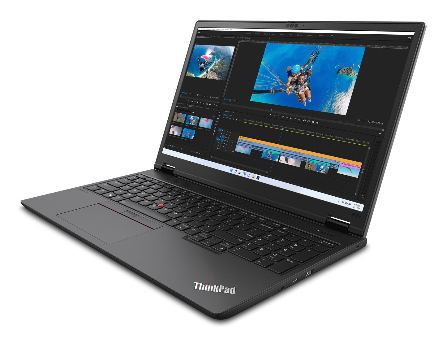 Lenovo ThinkPad P16v Gen 2 (Intel) Intel Core Ultra 7 165H Mobil arbetsstation 40,6 cm (16") WUXGA 32 GB DDR5-SDRAM 1 TB SSD NVIDIA RTX 2000 Ada Wi-Fi 6E (802.11ax) Windows 11 Pro Nordic Svart Intel Core Ultra 7 165H (24MB Cache), 32GB DDR5-SDRAM, 1000GB